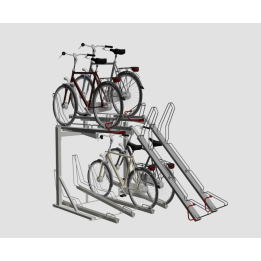 Dwupoziomowy Stojak Rowerowy Optima V10 | Rowerado