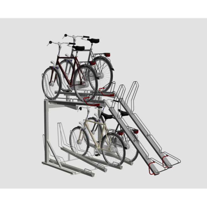 Dwupoziomowy Stojak Rowerowy Optima V10 | Rowerado